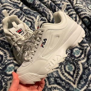 White Fila Sneakers